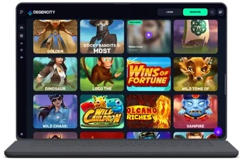 Degencity Casino register